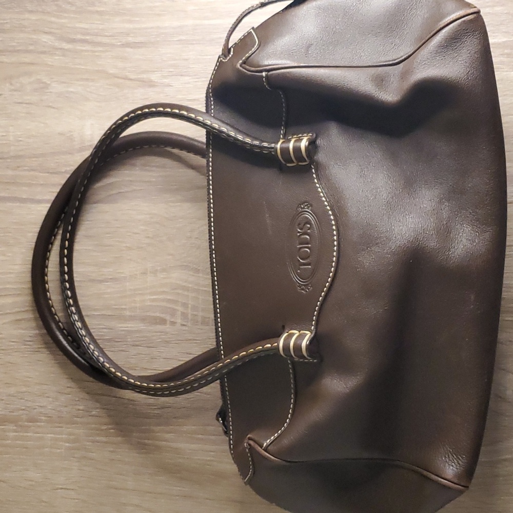 Brown Leather Tod's Small Satchel